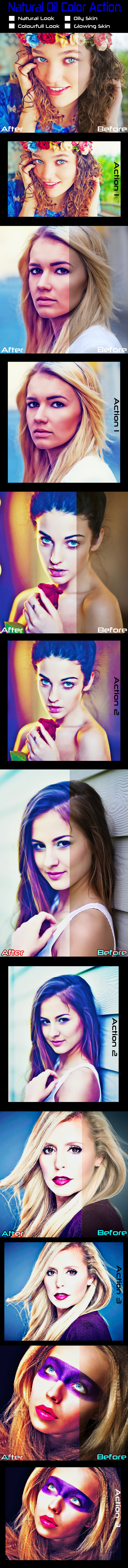 Natural Oil Color Action - Photo Effects Actions