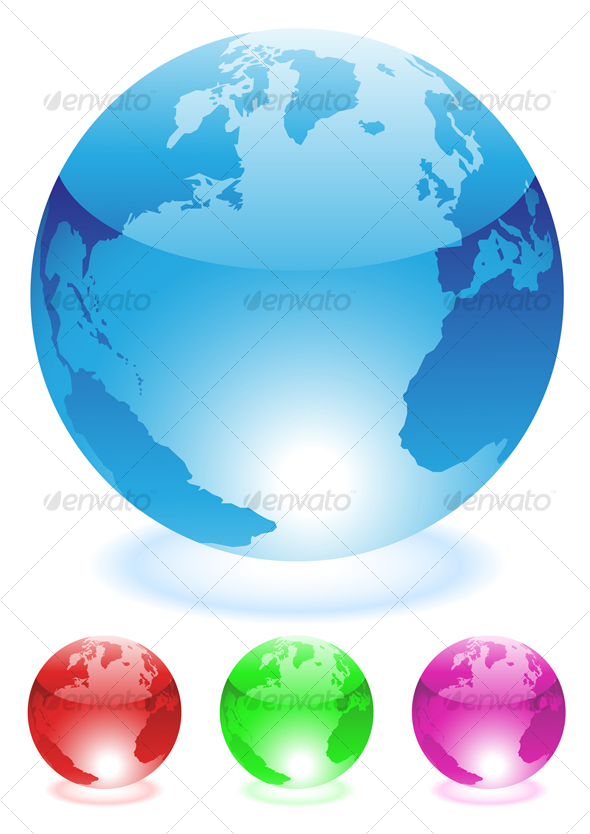 Globes - Travel Conceptual