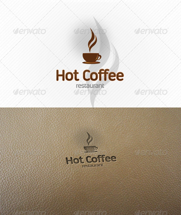 Hot Coffee Logo Template - Abstract Logo Templates