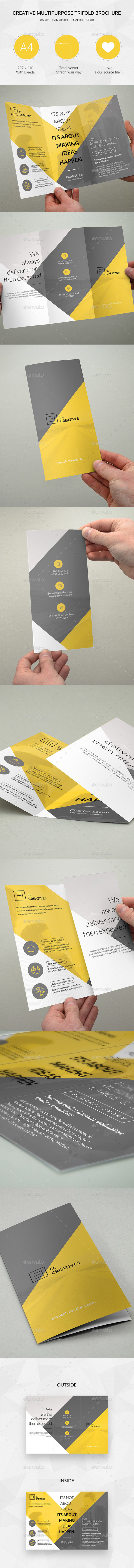 Creative Multipurpose Trifold Brochure - 20 - Corporate Brochures