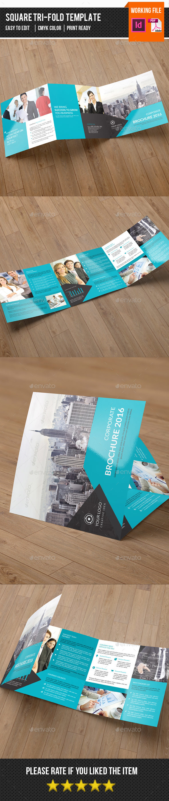 Corporate Square Trifold-V76 - Corporate Brochures