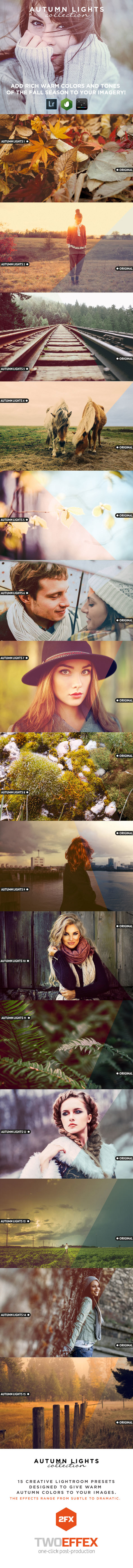 15 Autumn Lights - Lightroom Presets - Portrait Lightroom Presets