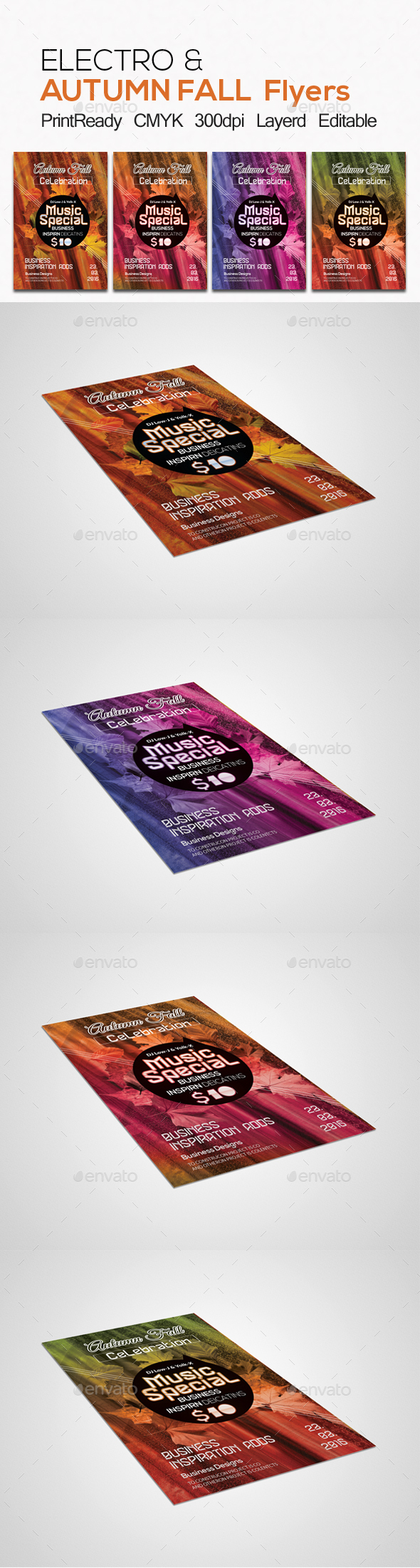 Autumn Fall Party Flyer - Events Flyers