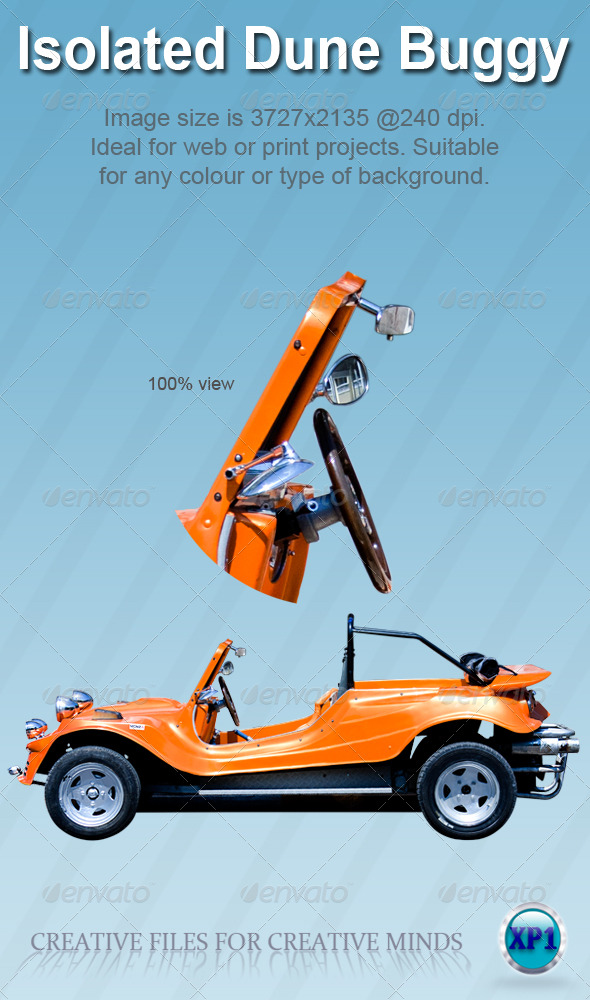 Isolated Four Wheel Drive Dune Buggy - Miscellaneous Isolated Objects