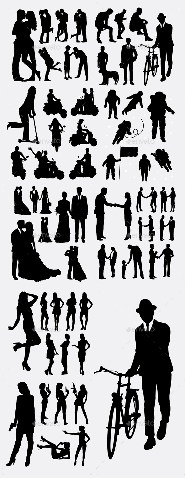 People Event Silhouettes - People Characters