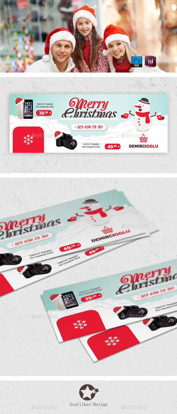Christmas Product Cover Templates - Facebook Timeline Covers Social Media