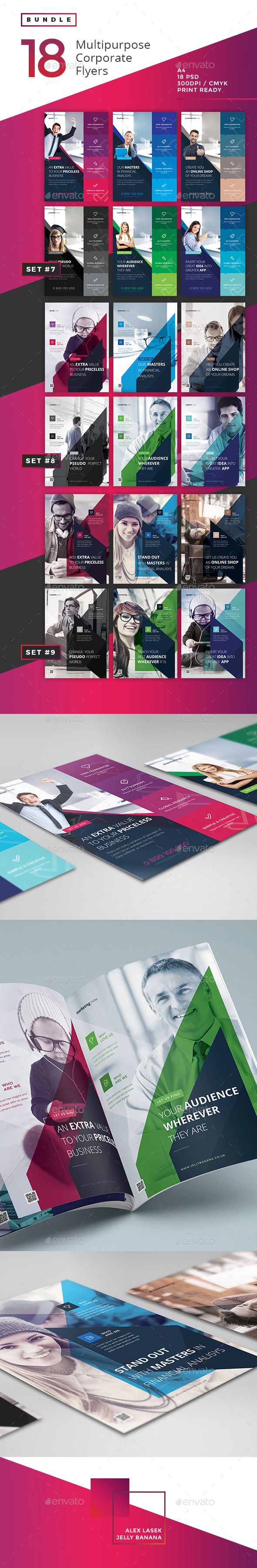 Corporate Flyer Bundle 3 - 18PSD - Corporate Flyers