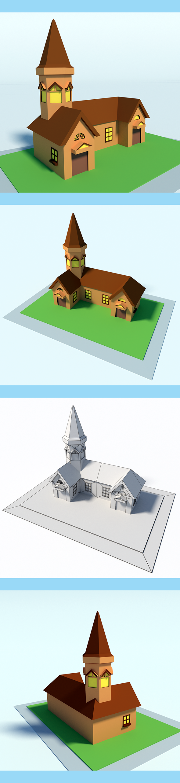 Low Poly House - 3Docean 13344334