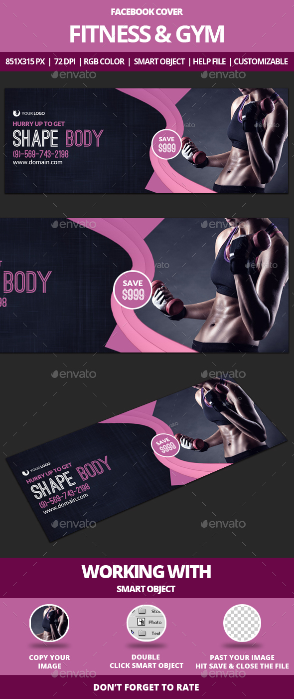 Fitness & Gym Facebook Cover - Facebook Timeline Covers Social Media