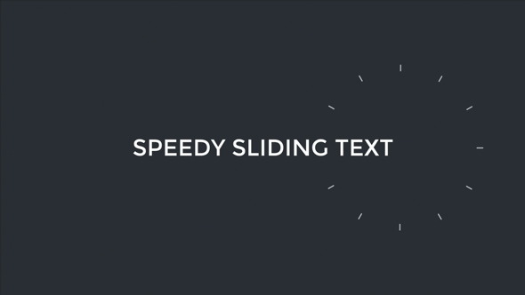 Speedy Sliding Text - VideoHive 13297324