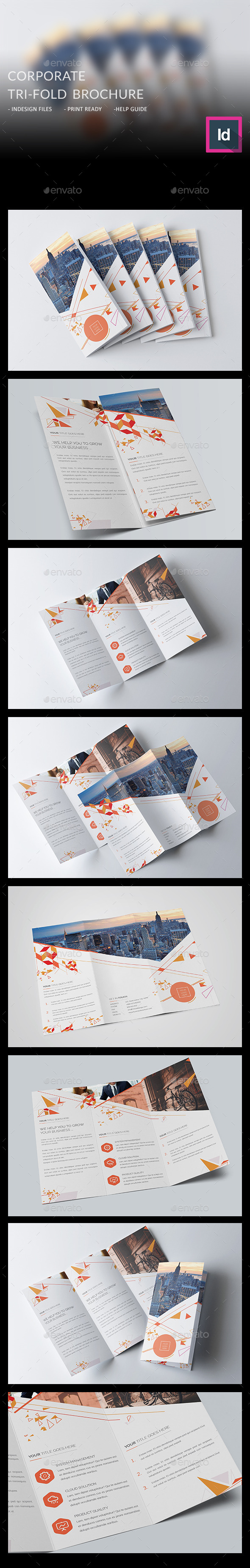 Corporate Trifold Brochure - Brochures Print Templates