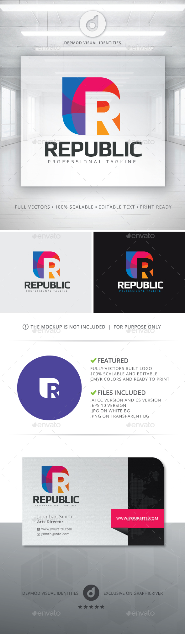 Republic Logo - Letters Logo Templates
