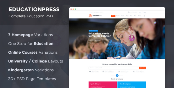 EducationPress - Complete - ThemeForest 13344537