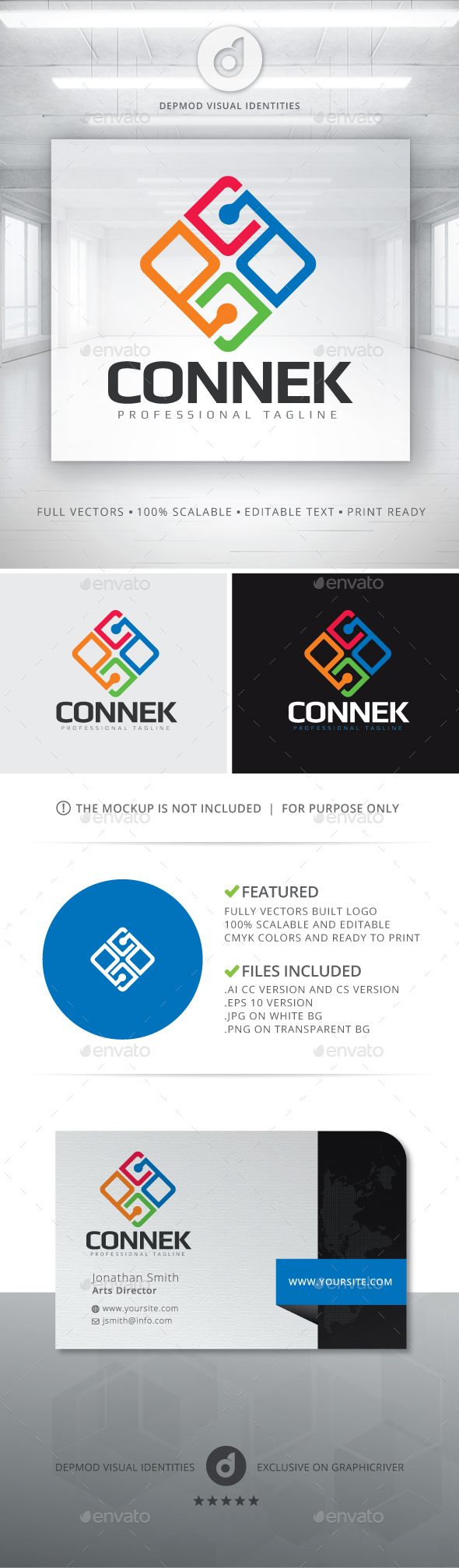 Connek Logo - Abstract Logo Templates