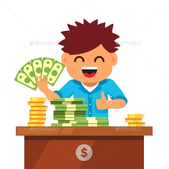 Kid Finances and Savings Concept - Concepts Business