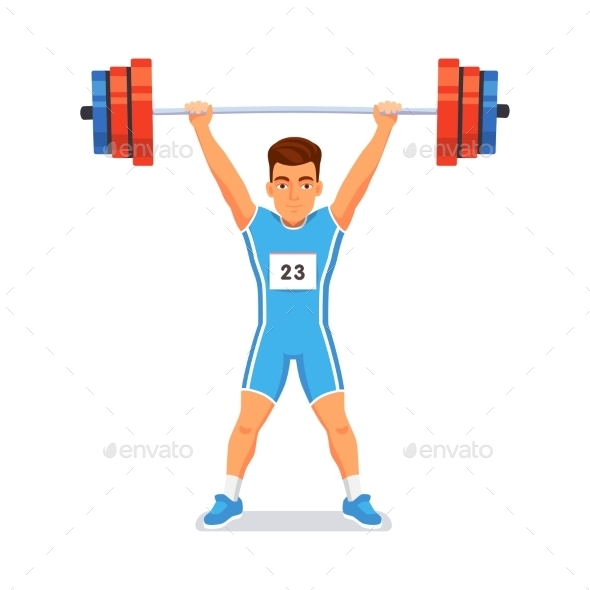 Strong Bodybuilder Sportsman - Sports/Activity Conceptual