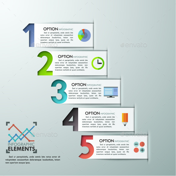 Modern Infographics Numbers Template