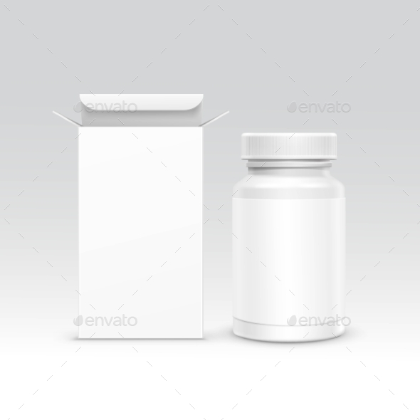 Medical Packaging Box and Bottle - Miscellaneous Vectors