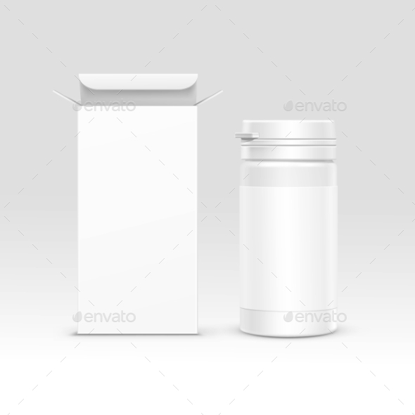 Medical Packaging Box and Bottle - Miscellaneous Vectors