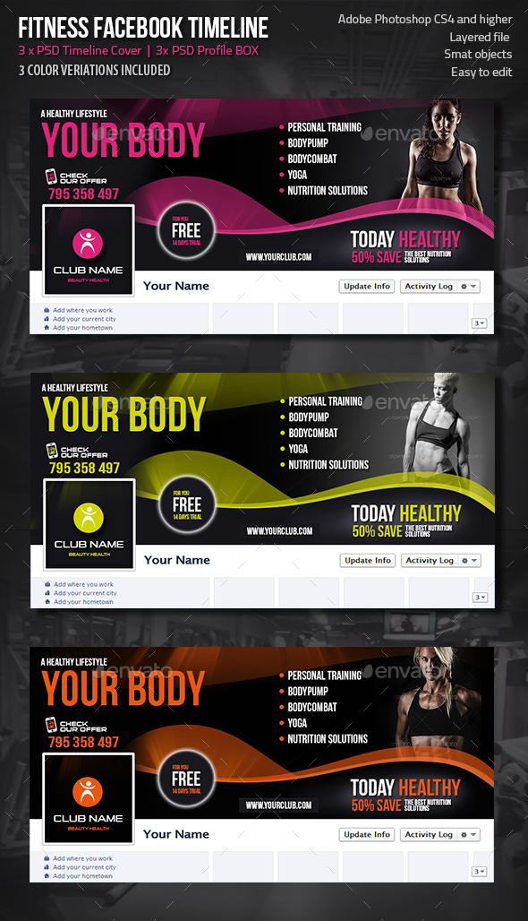 Fitness Facebook Timeline - Facebook Timeline Covers Social Media