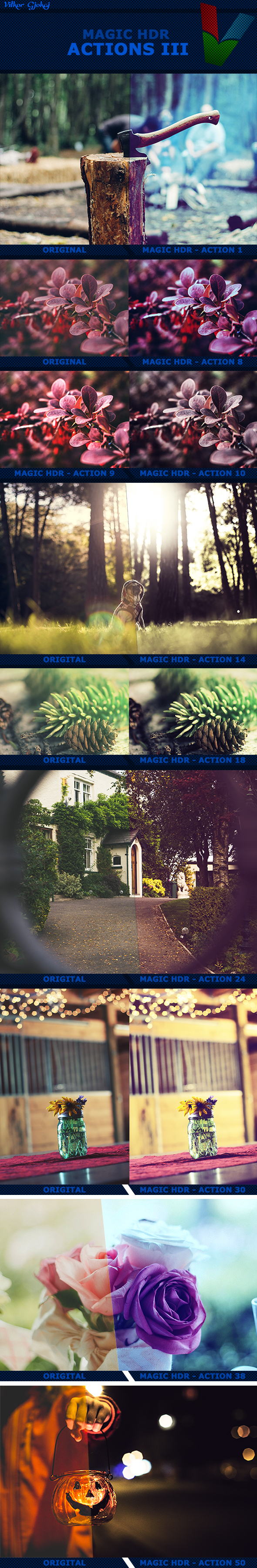 50 Magic HDR Action III - Photo Effects Actions