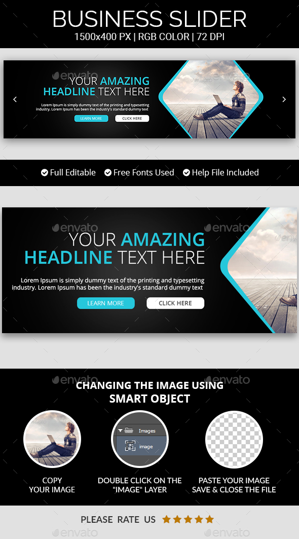 Business Sliders v20 - Sliders & Features Web Elements