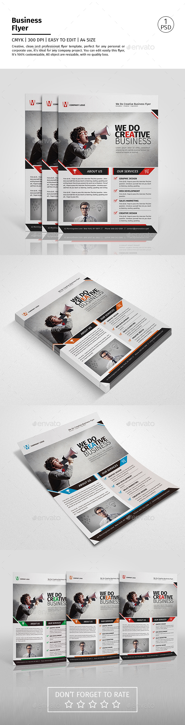 A4 Corporate Business Flyer Template Vol 09 - Corporate Flyers