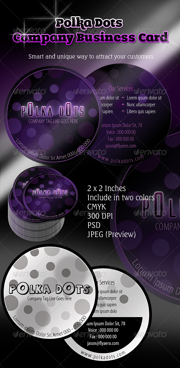 Polka Dots Business Card