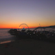 Santa Monica Peir Sunset Drone  - VideoHive Item for Sale