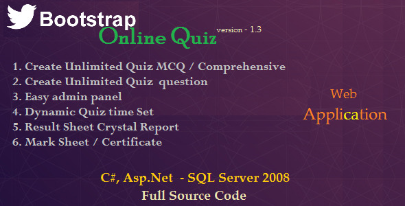 BootStrap Online Quiz - CodeCanyon 8232471