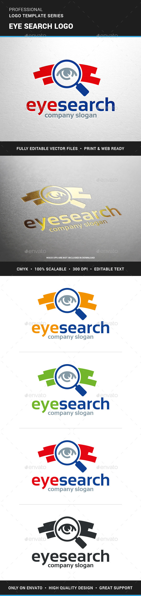 Eye Search Logo Template - Objects Logo Templates