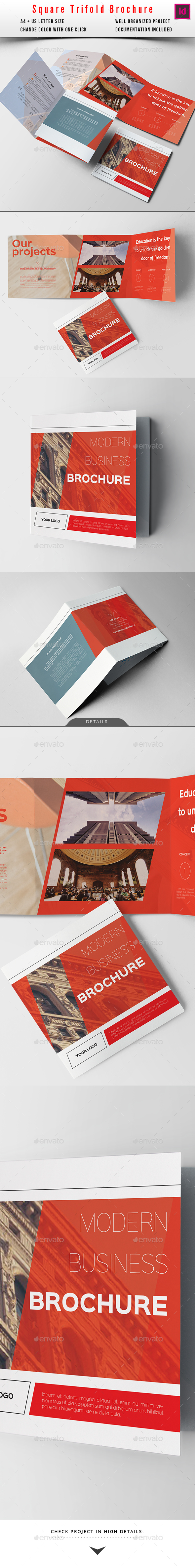Square Trifold Business Brochure 5 - Corporate Brochures