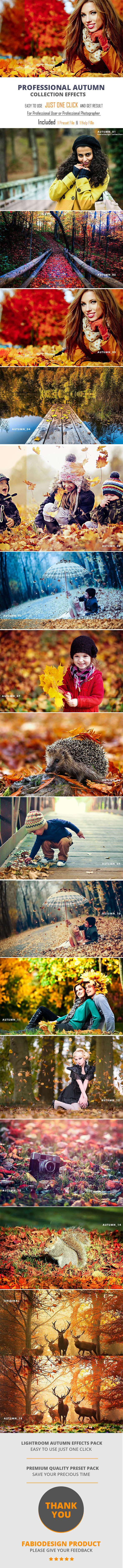 Professional Autumn Collection Effect - Portrait Lightroom Presets