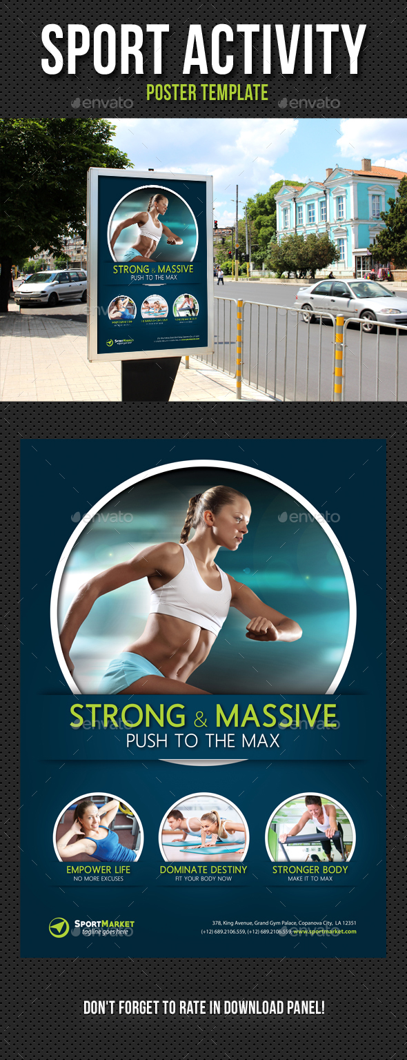 Sport Activity Poster Template V04 - Signage Print Templates