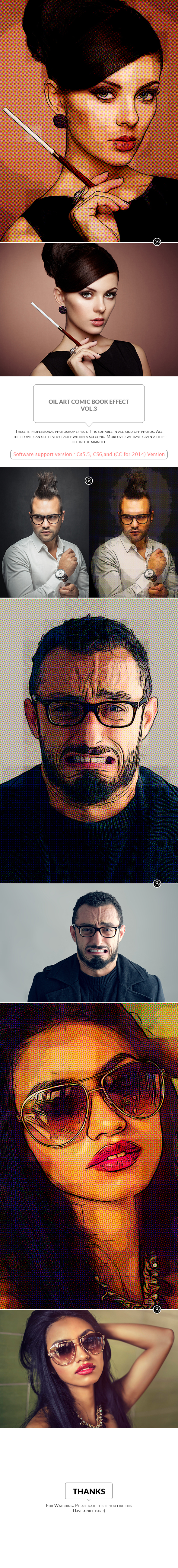 Oil Art Comic Book Effect Vol.3 - Photo Effects Actions