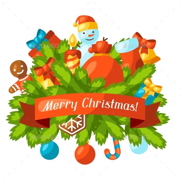 Merry Christmas Holiday Greeting Card - Christmas Seasons/Holidays