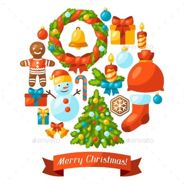Merry Christmas Holiday Greeting Card - Christmas Seasons/Holidays