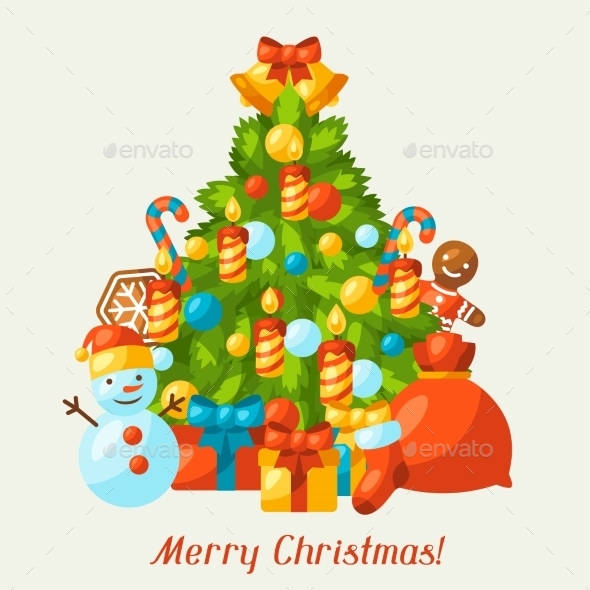 Merry Christmas Holiday Greeting Card - Christmas Seasons/Holidays