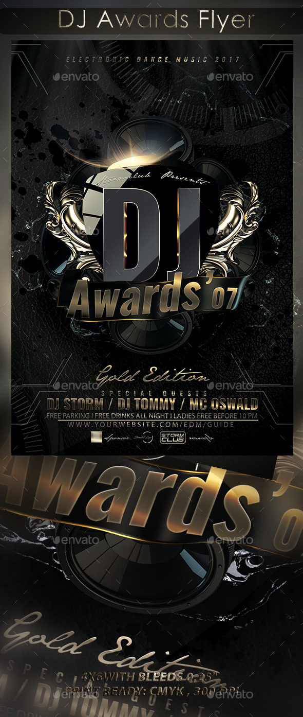 DJ Awards Flyer - Events Flyers