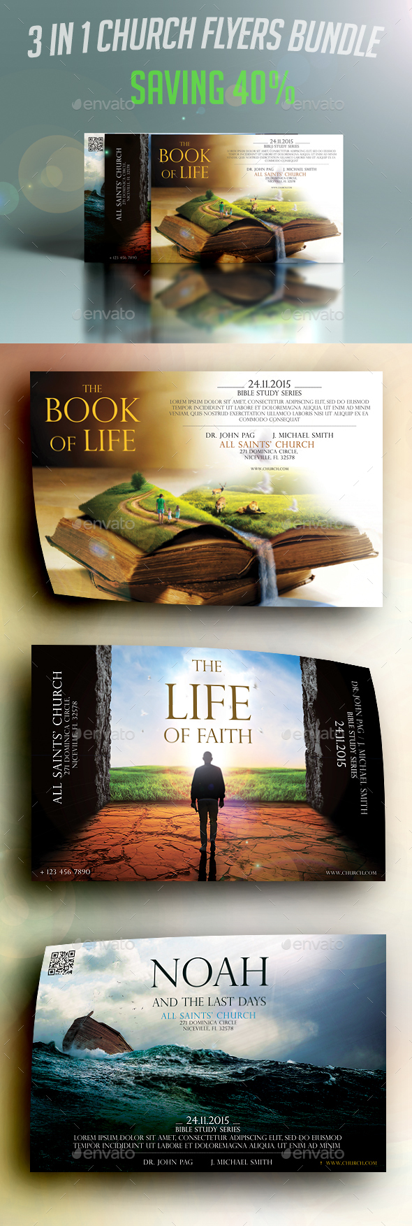 3 in 1 Church Flyers Bundle - Church Flyers