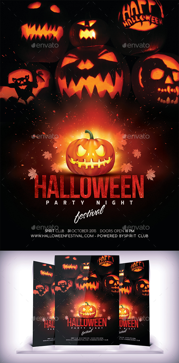 Halloween Party Flyer - Holidays Events