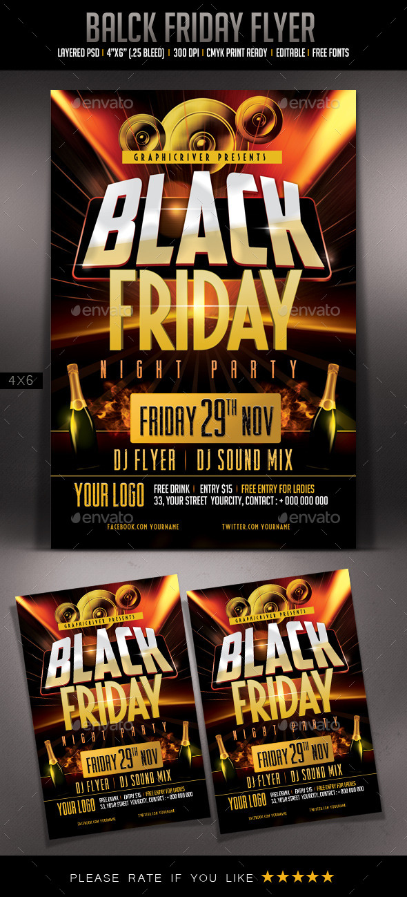 Black Friday Flyer - Events Flyers