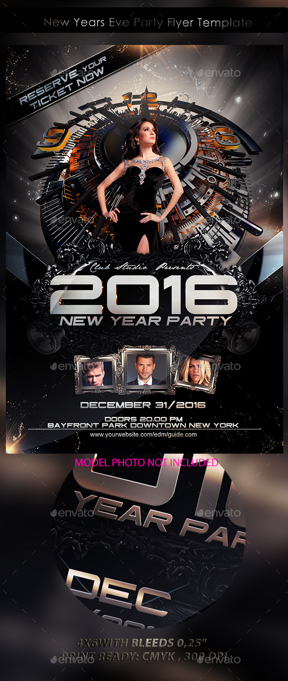 New Years Eve Party Flyer Template - Events Flyers