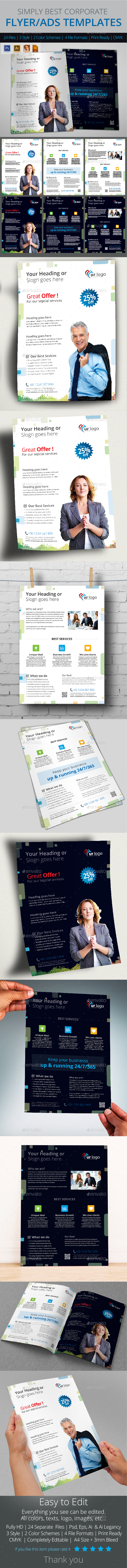 Simply Corporate Business Flyer Template - Corporate Flyers