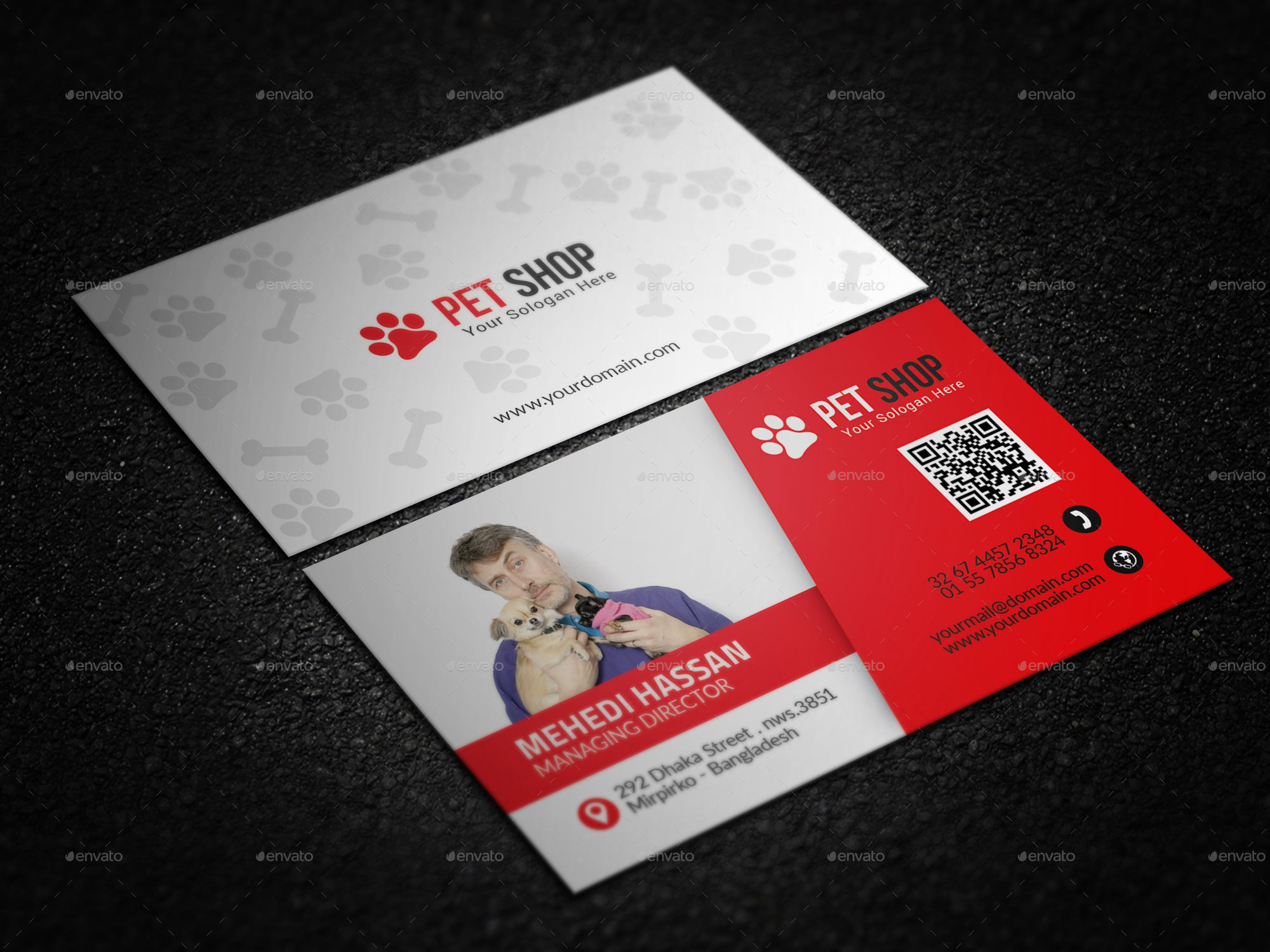 Pet Business Card By Mehedi Hassan Graphicriver Pet Business Card Industry Specific Cards 1 Screenshot Jpg