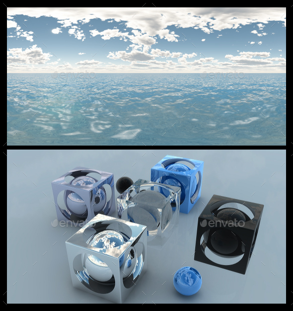 Ocean Blue Clouds - 3Docean 13359693