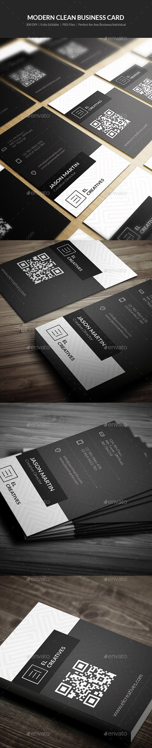 Modern Clean Business Card - 09 - Corporate Business Cards