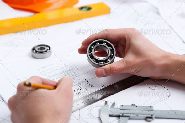 construction project papers - Stock Photo - Images
