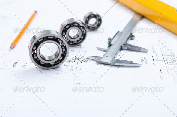 construction project papers - Stock Photo - Images