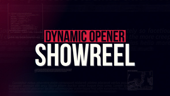ShowreelDynamic Opener - VideoHive 13311101